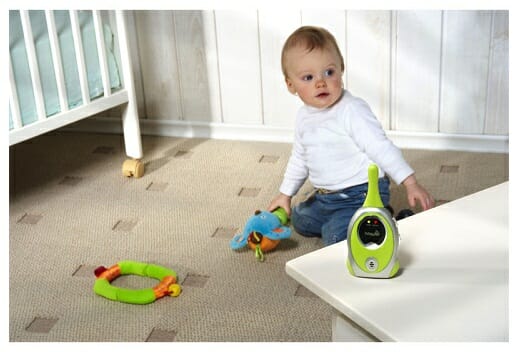 Reach between a baby monitor and baby