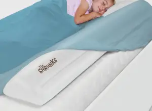 Barrières gonflables sur un lit parapluie 